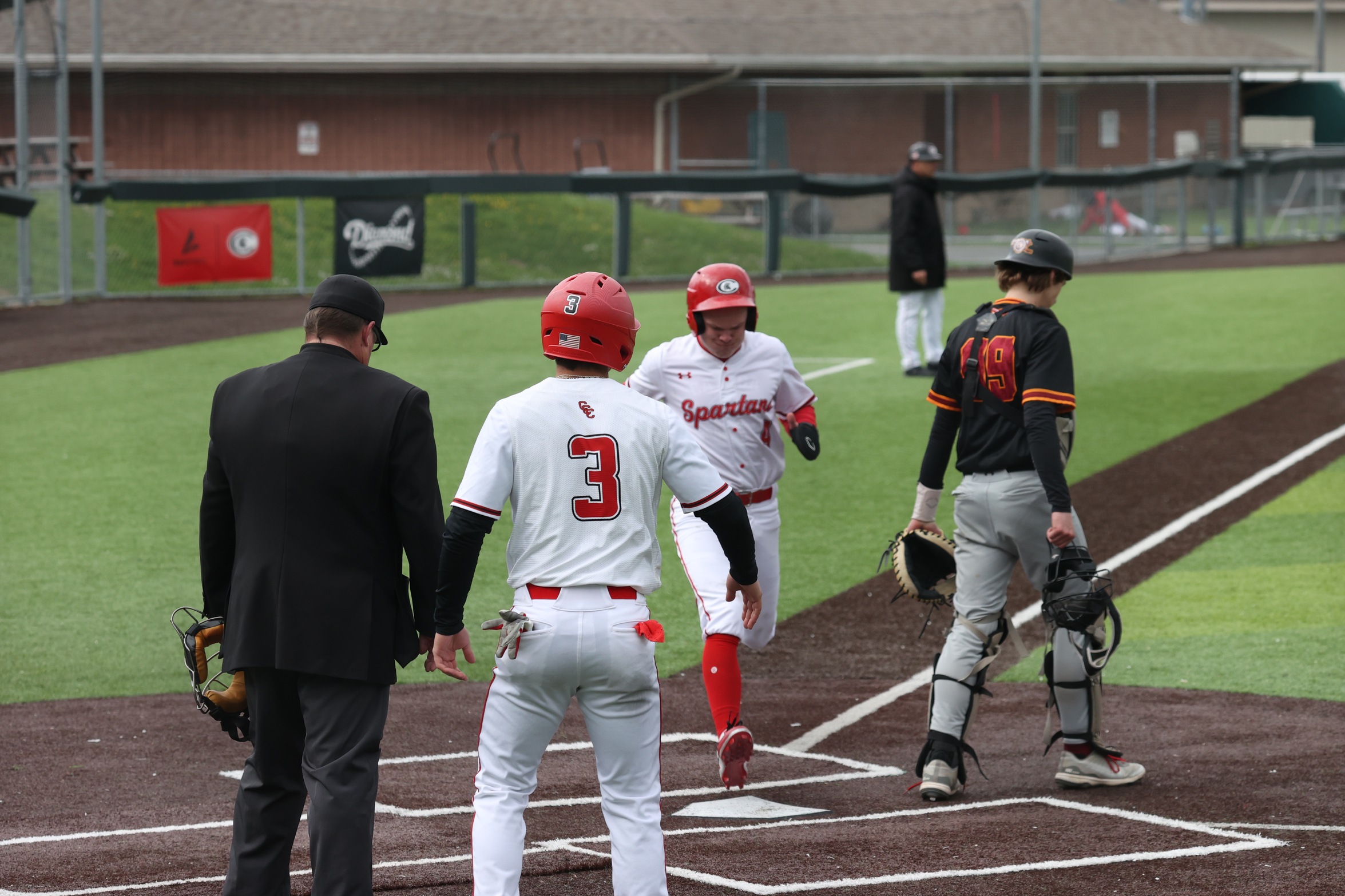 Owen Browne (4) hit his first homer of the season Thursday in a win over Jefferson CC.