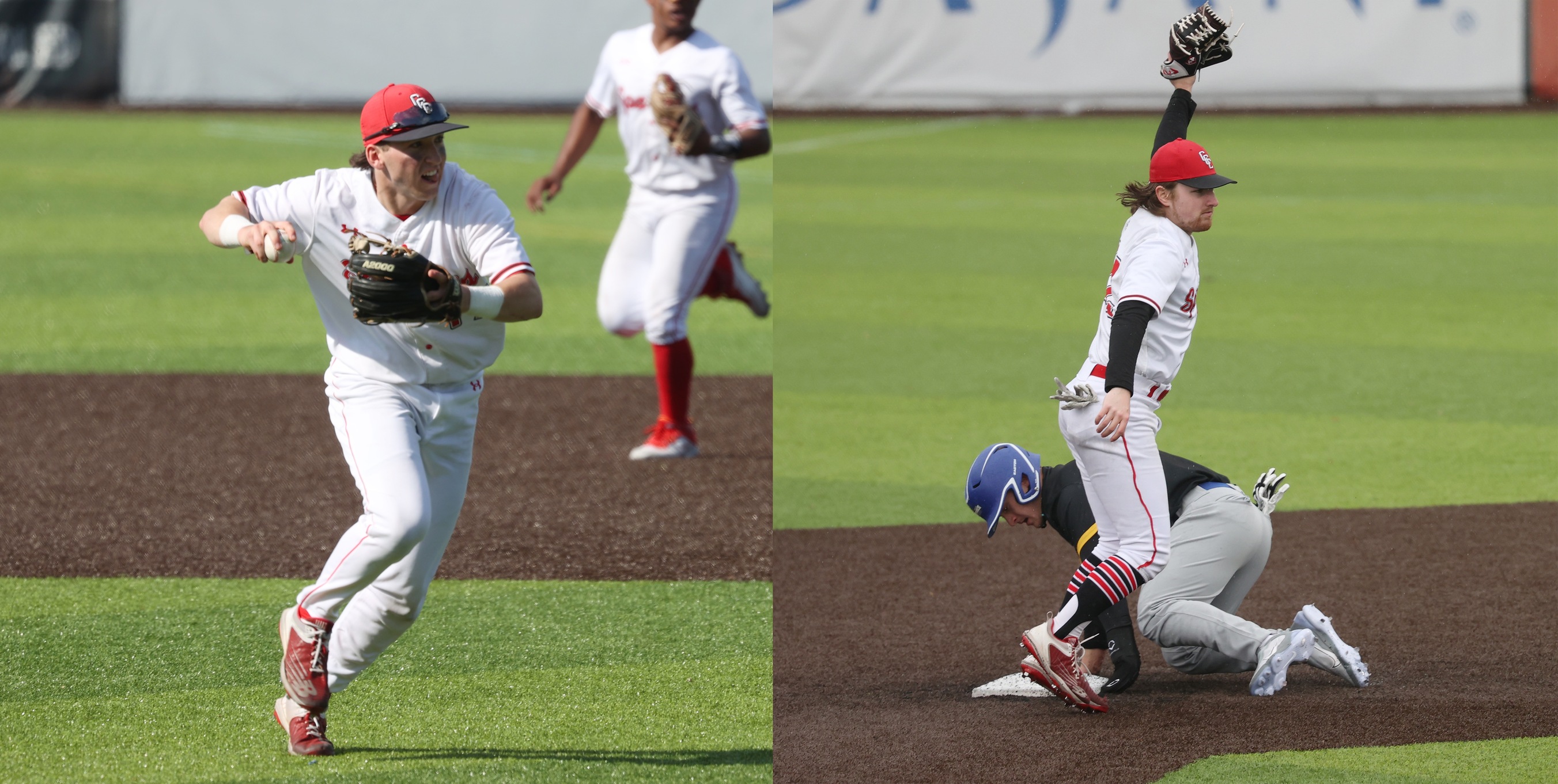Kevin Dolan, left, and Alex Gaudet both earned NJCAA Gold Glove awards for their 2024 seasons.