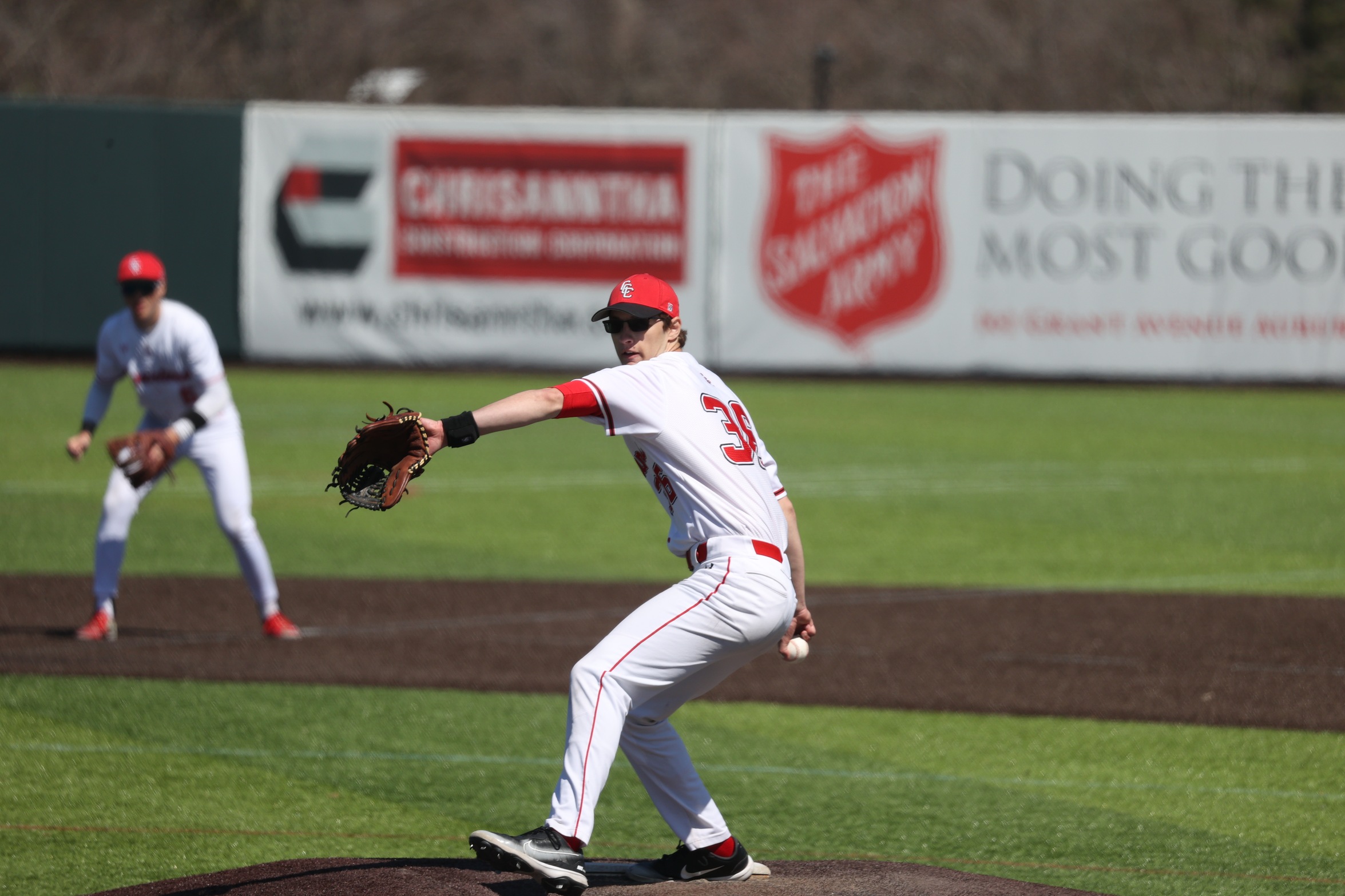 Kyle Peryer threw a one-hitter in a win over Jefferson CC on Sunday.