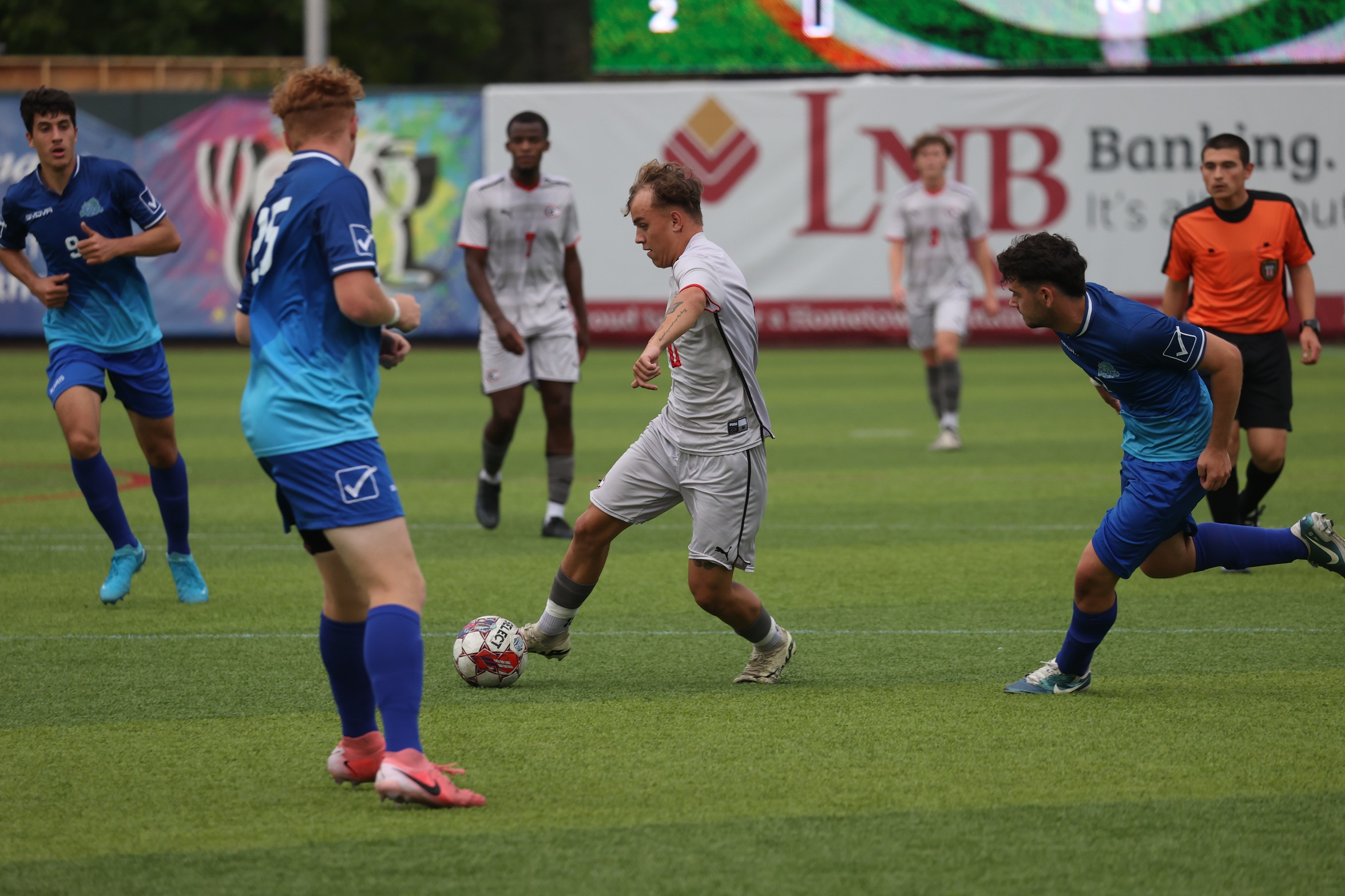 Jack Thomas had a goal and assist in Wednesday's win over Tompkins Cortland CC.