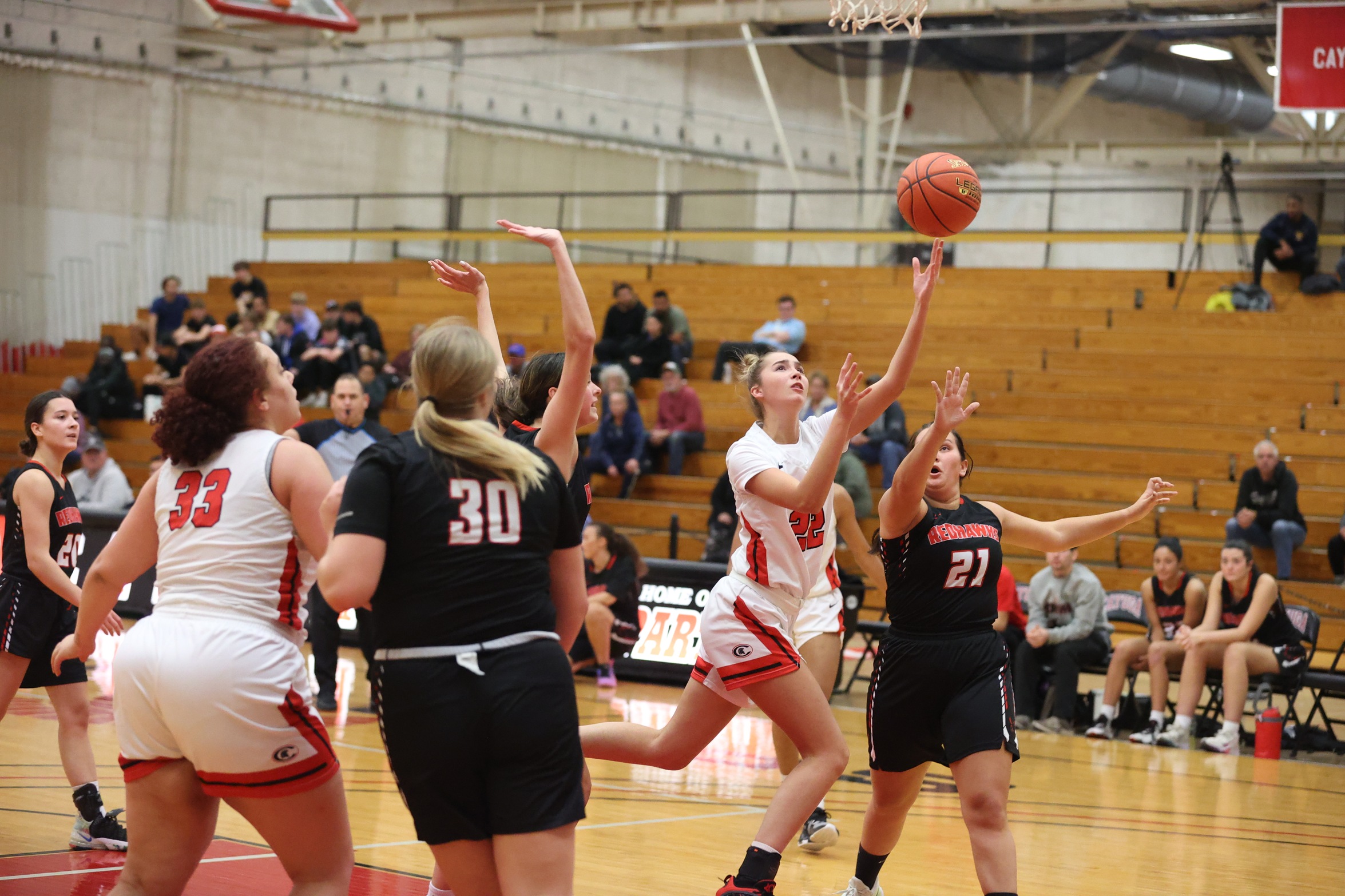 Haley Mosch had 11 points and seven rebounds in the Spartans' loss to Roberts Wesleyan JV on Friday.