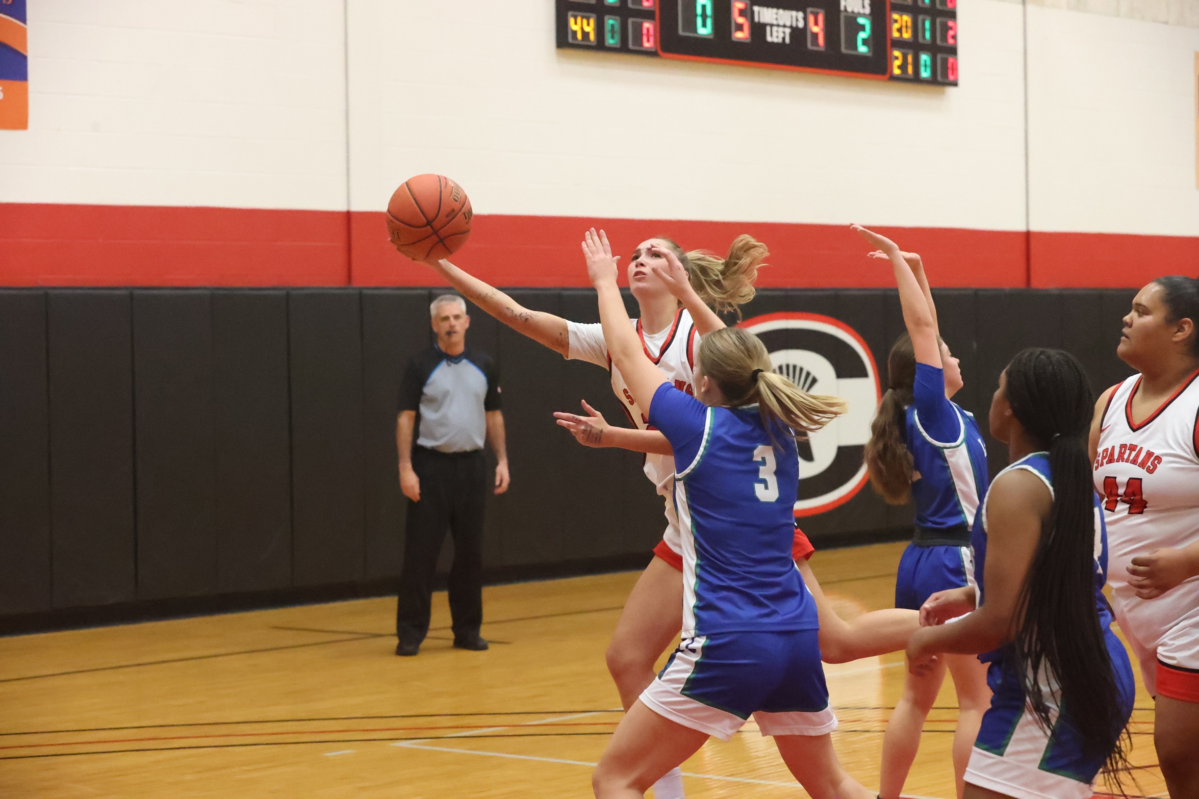 Haley Mosch had 17 points and 18 rebounds on Wednesday.